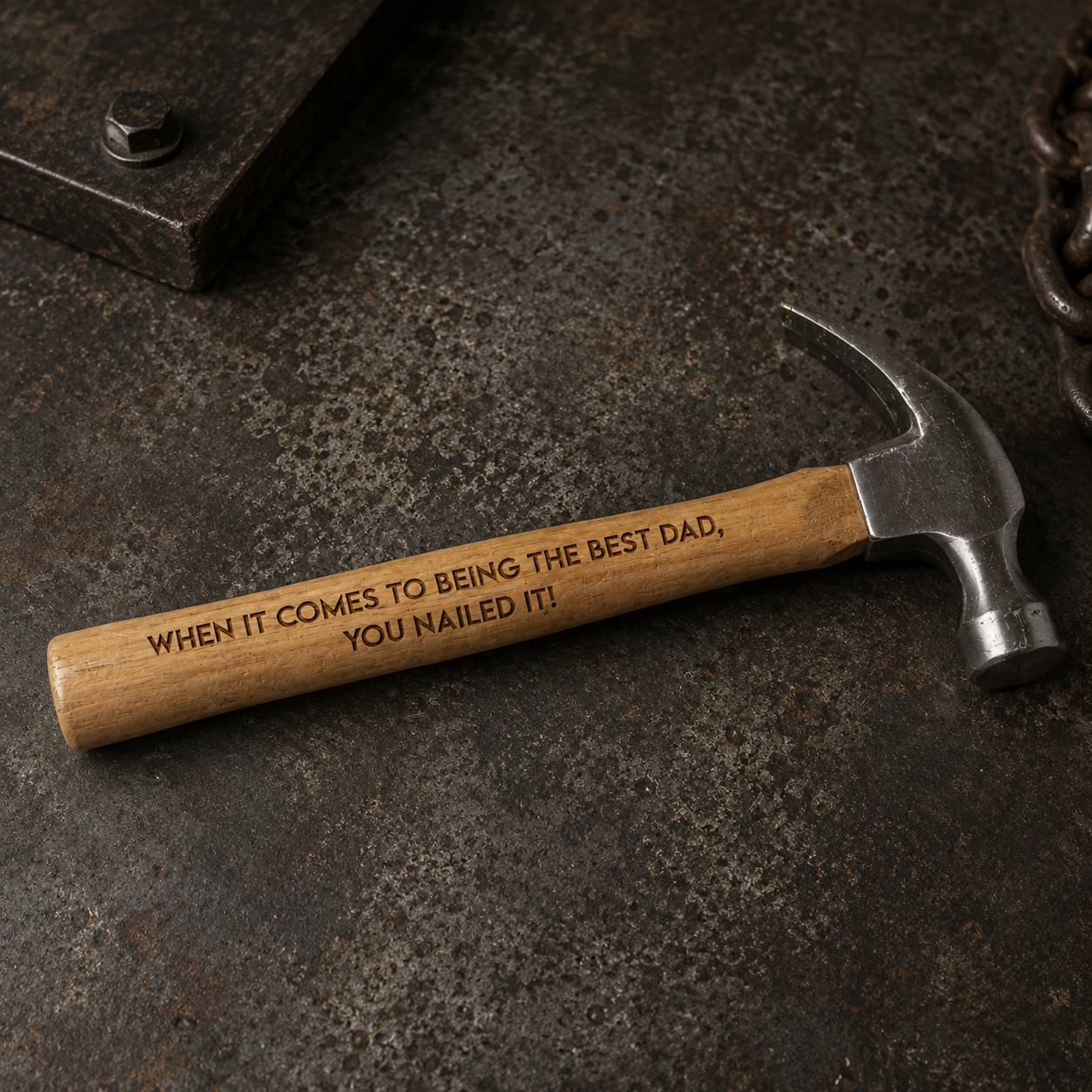 Engraved hammer - You Nailed It