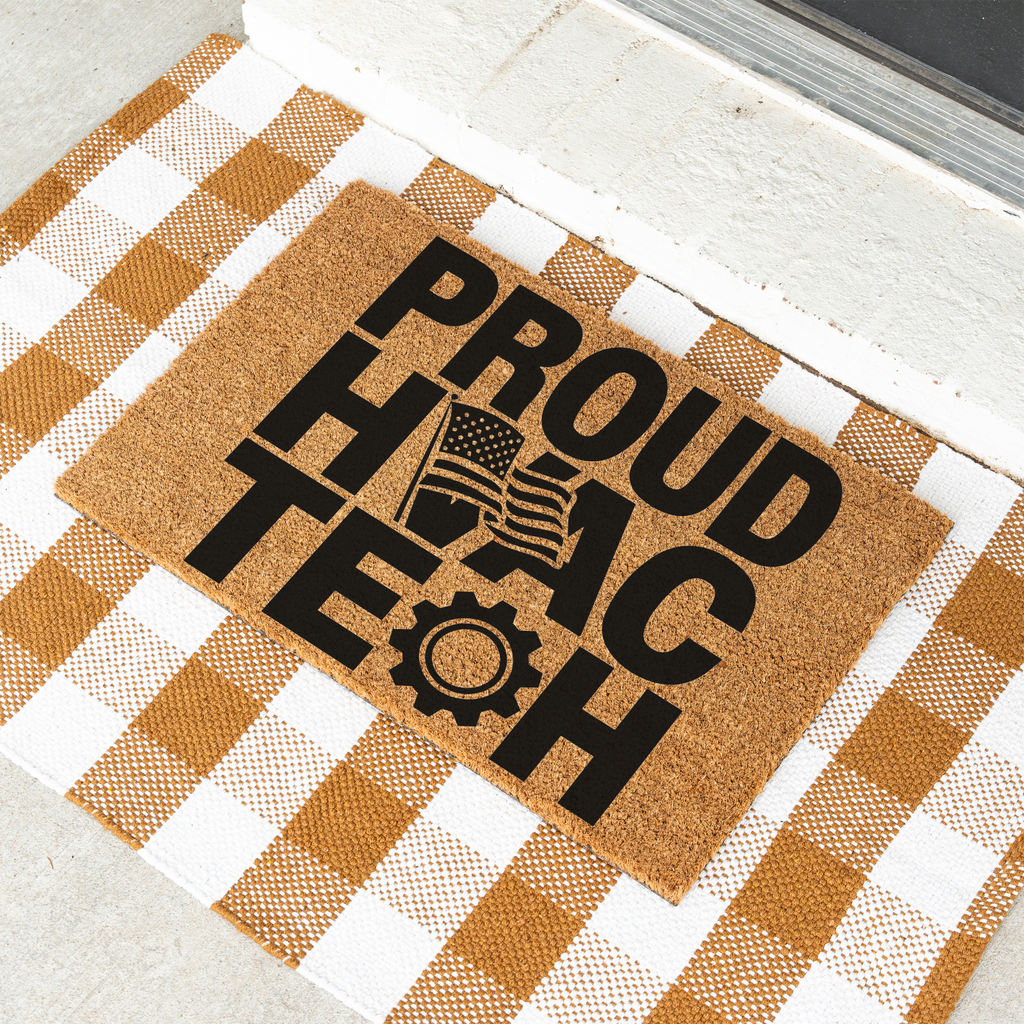 Proud HVAC Tech Coir Doormat