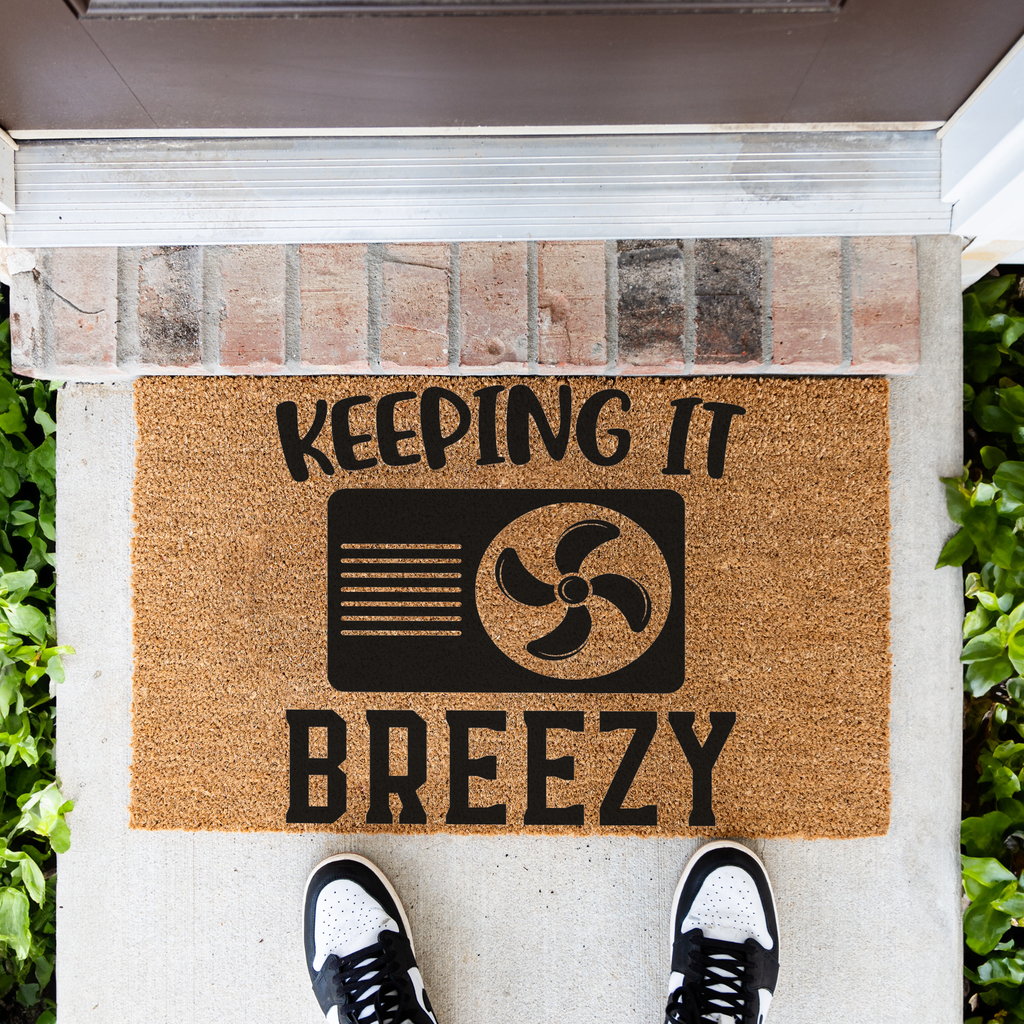 Keeping It Breezy HVAC Coir Doormat
