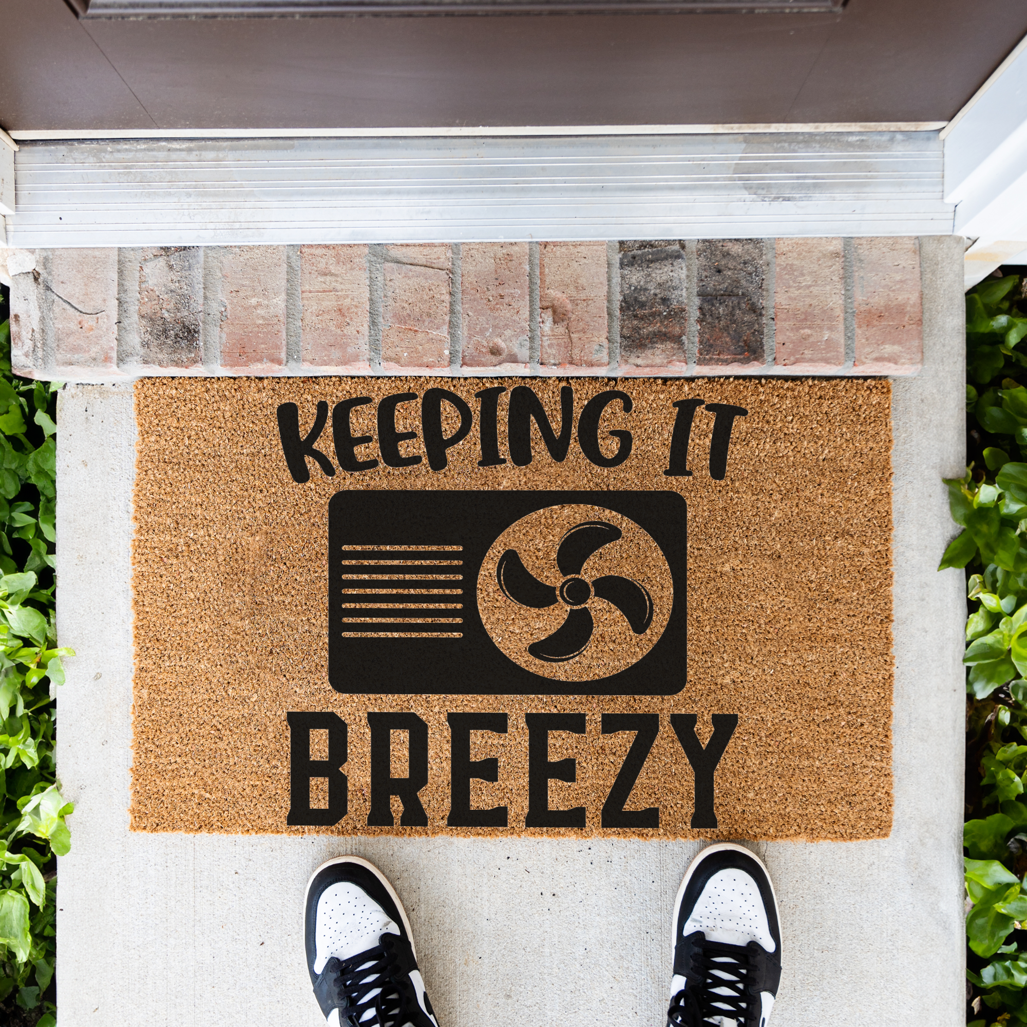 Keeping It Breezy HVAC Coir Doormat