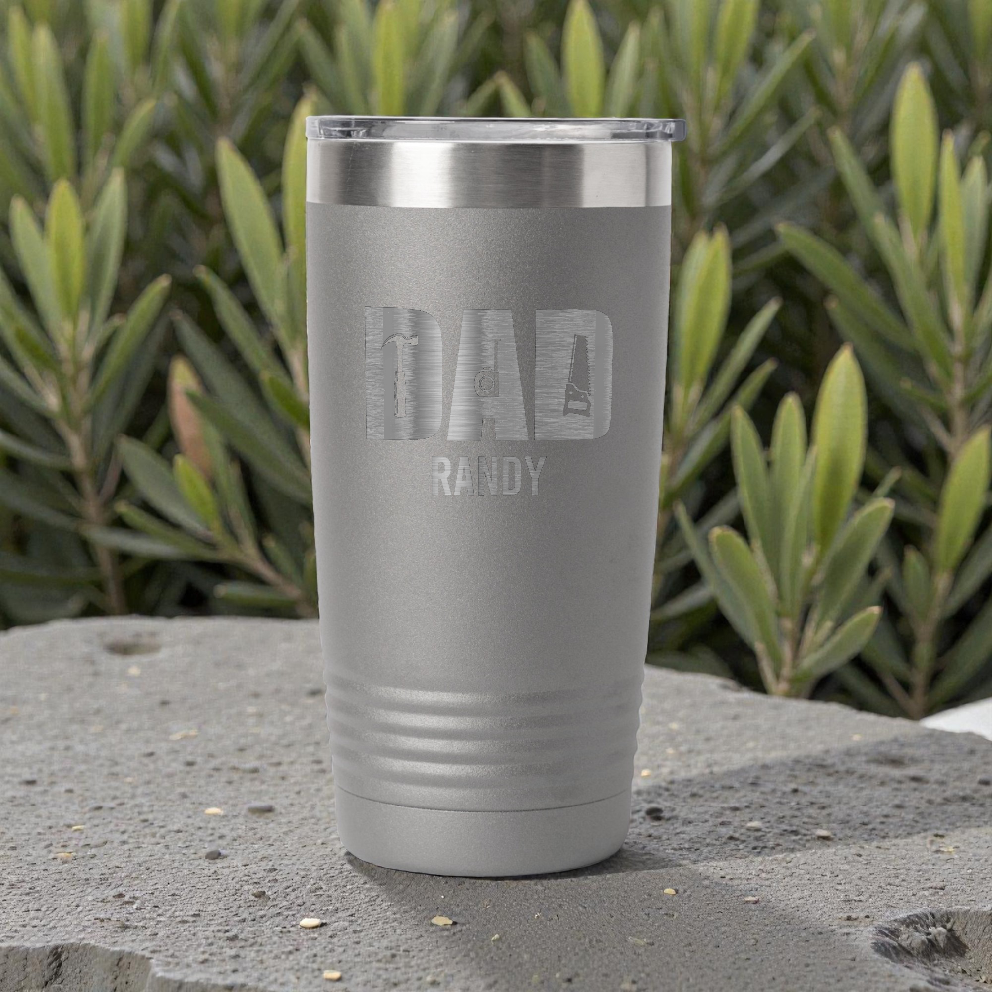 Custom Engraved Tools Tumbler for Dad