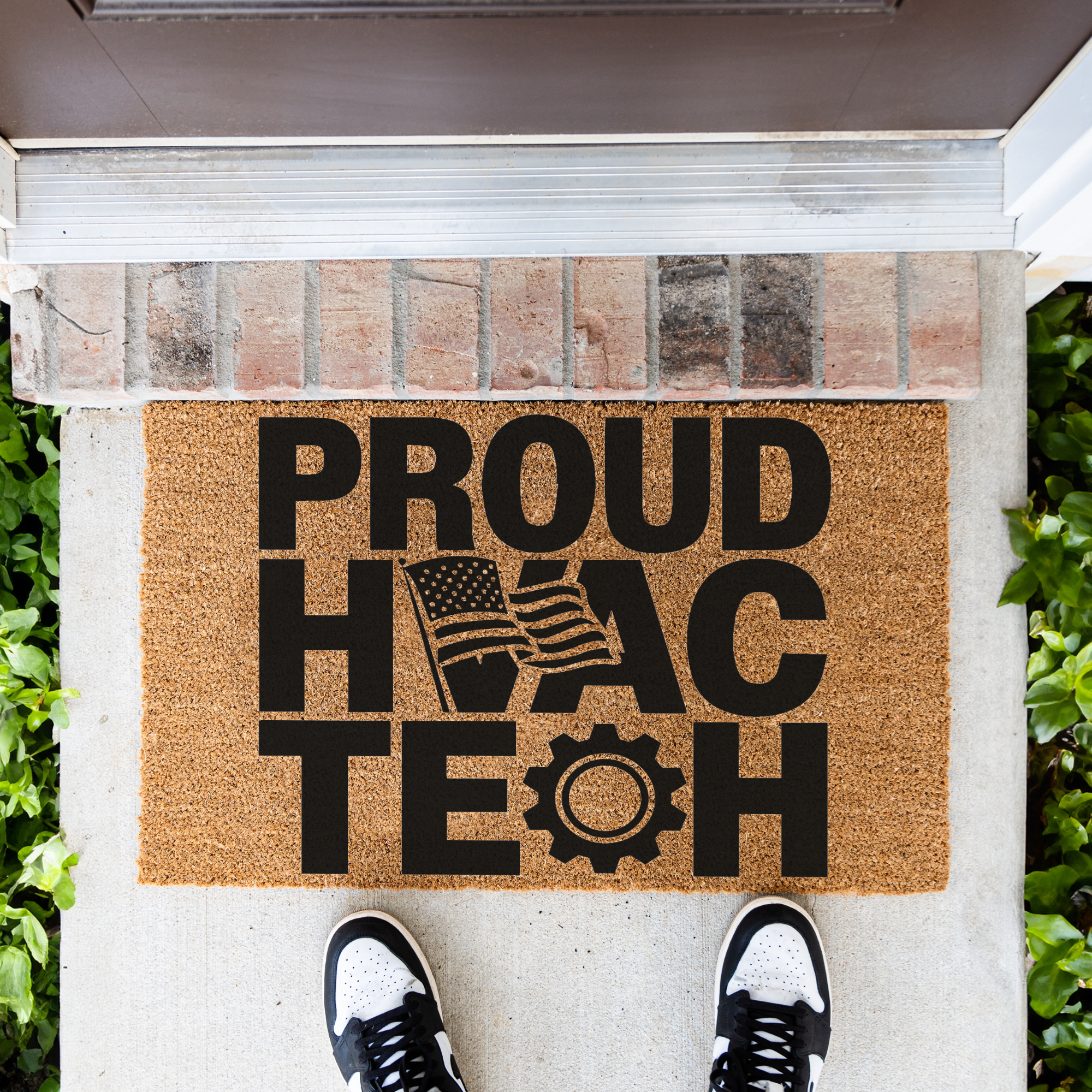 Proud HVAC Tech Coir Doormat