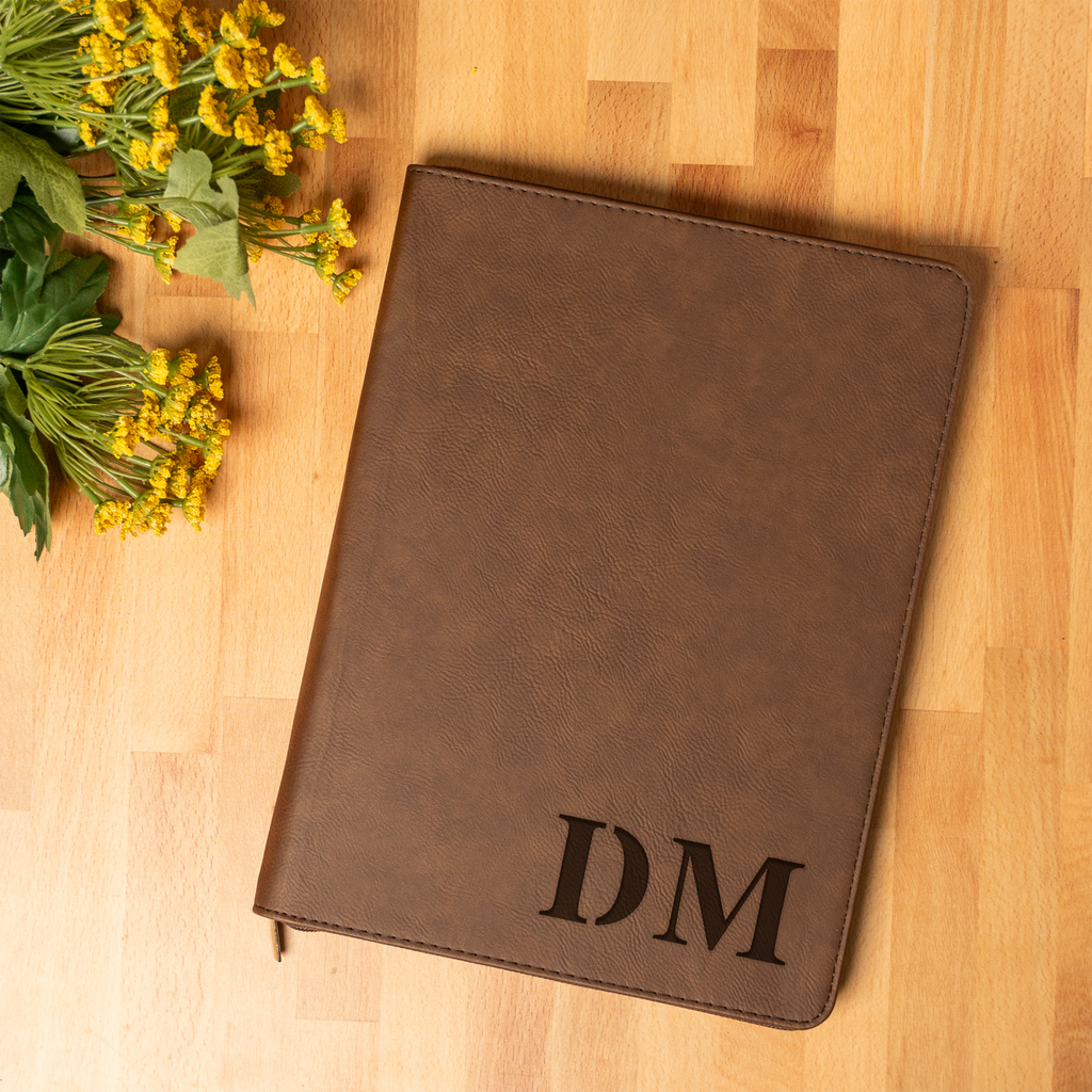 Personalized Elegant Leather Portfolio
