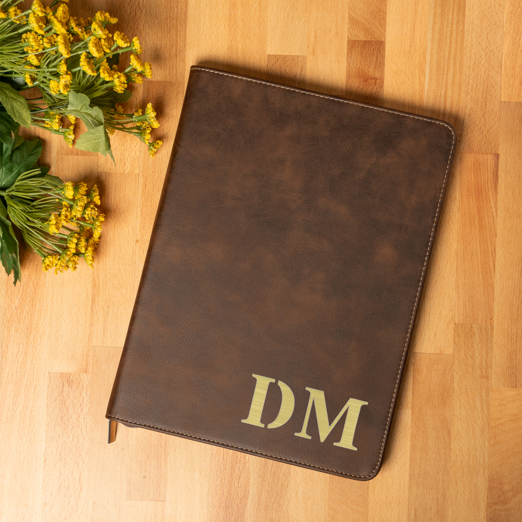 Personalized Elegant Leather Portfolio