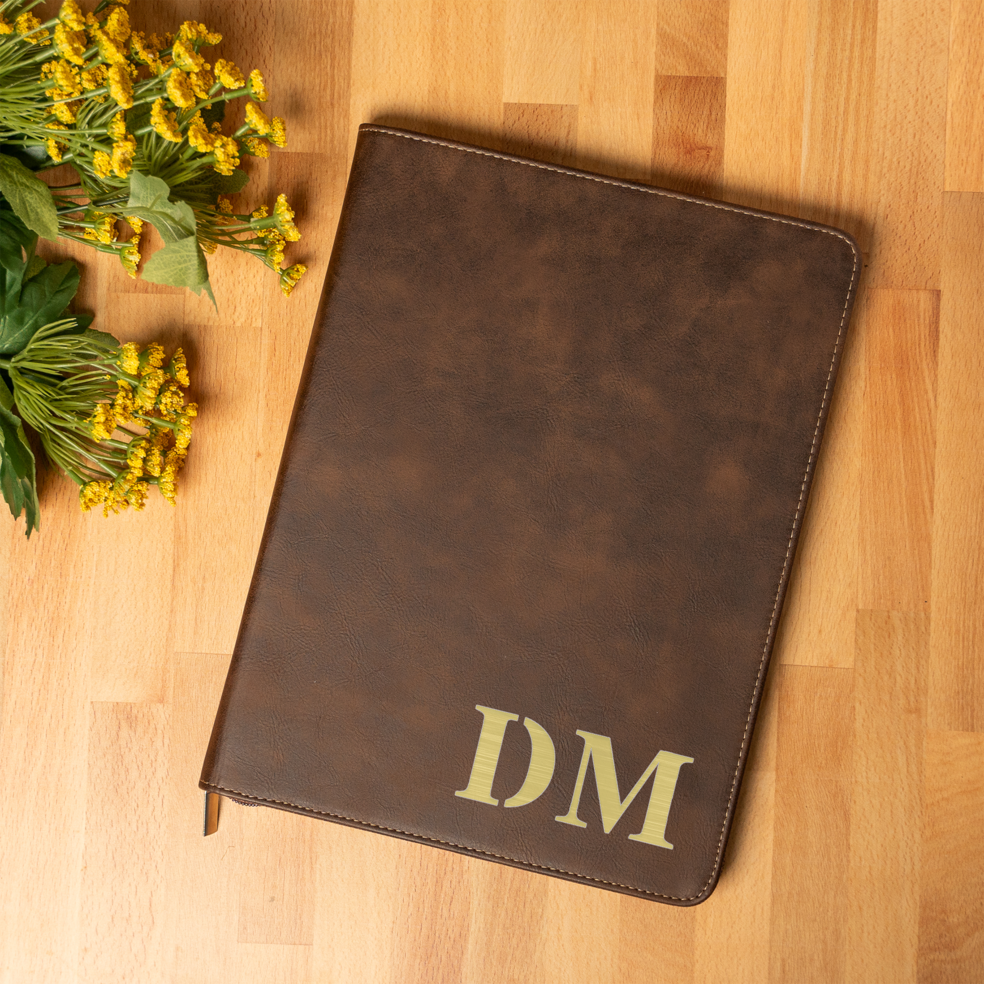 Personalized Elegant Leather Portfolio