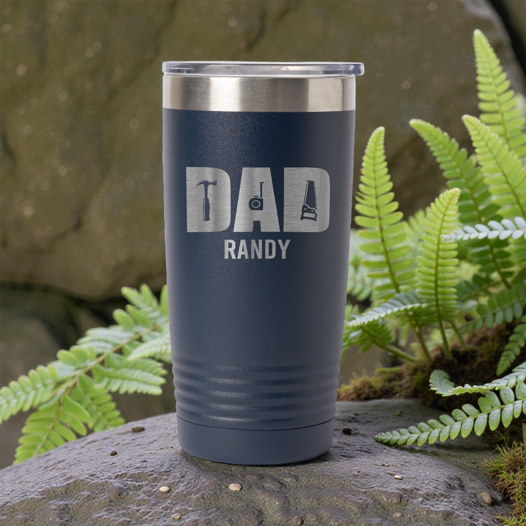 Custom Engraved Tools Tumbler for Dad