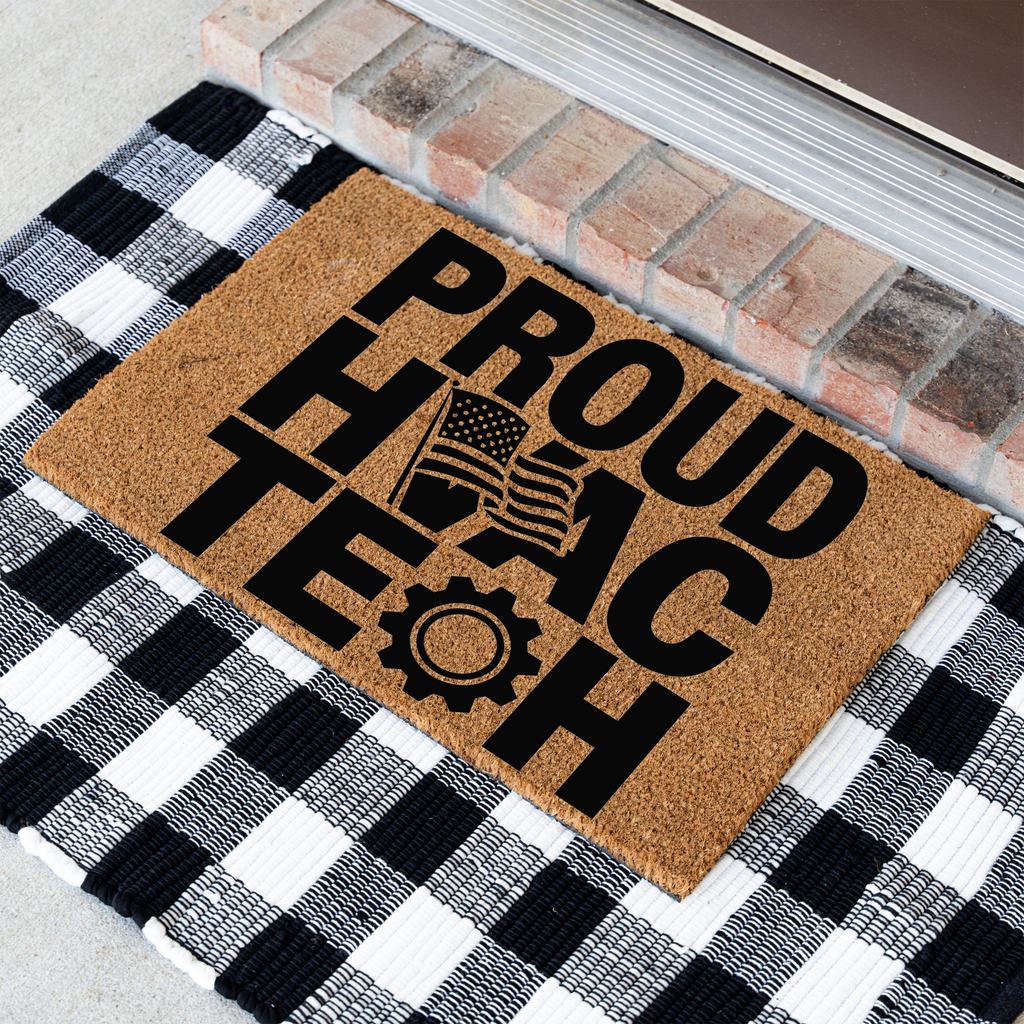 Proud HVAC Tech Coir Doormat