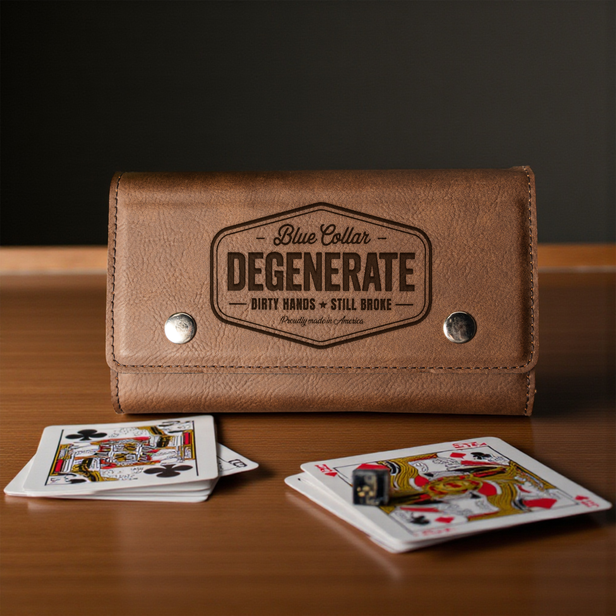 Blue Collar Degenerate Card and Dice Set