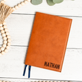 Personalized Leather Journal, Custom Notebook with Name, Engraved Notebook for Men, Custom Name Journal Notebook, Personalized Gift for Men