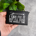 Aluminum Credit Card Holder - 'I Can Fix It' Design