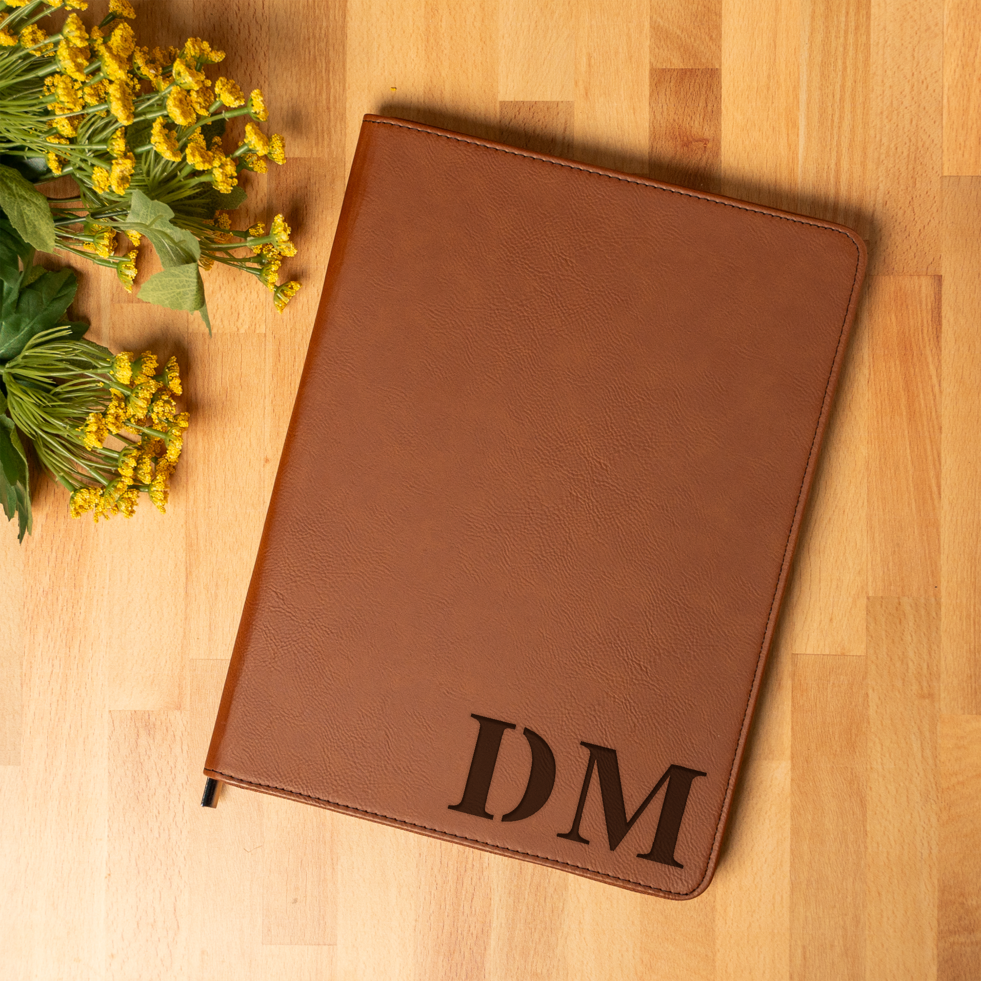 Personalized Elegant Leather Portfolio