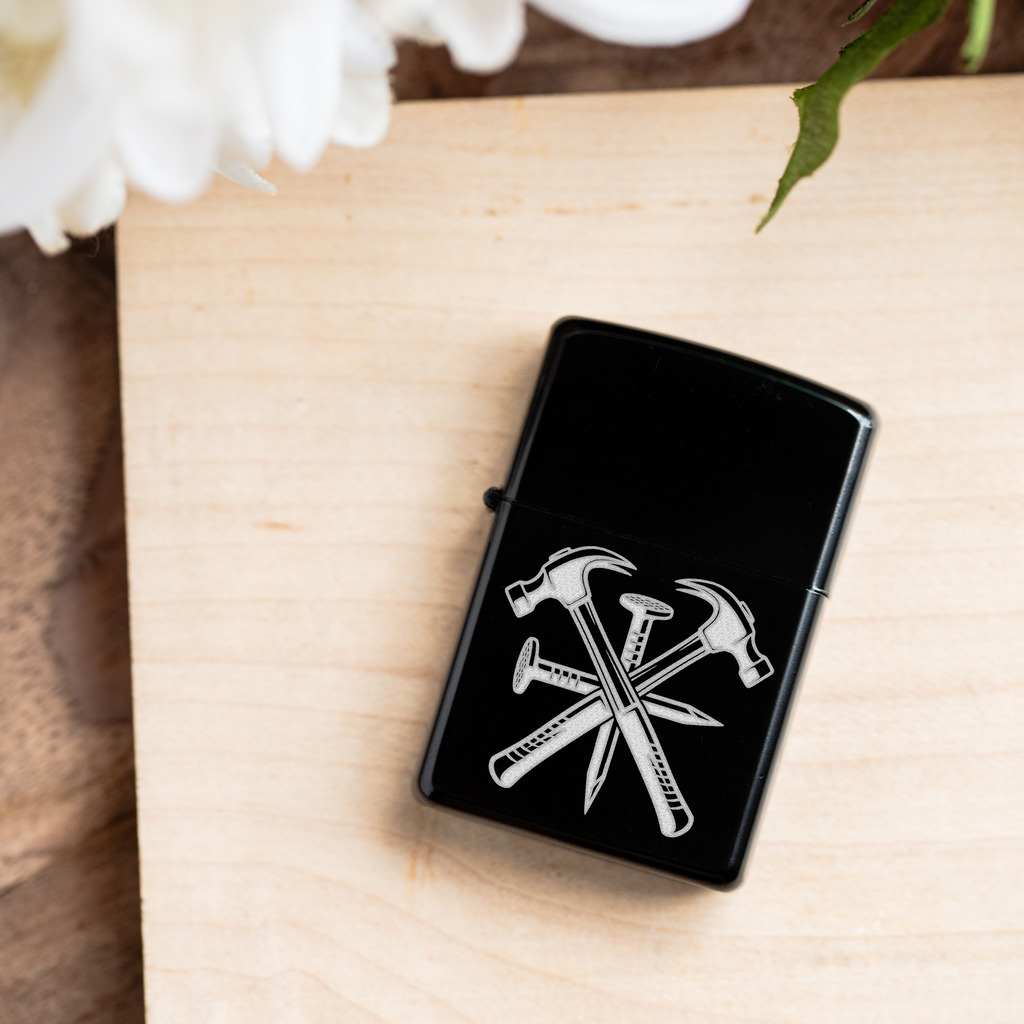 Engraved Hammer Lighter | Carpenter Gift | Contractor Gift | Construction Worker Gift | Electric Arc Lighter | Father's Day Gift