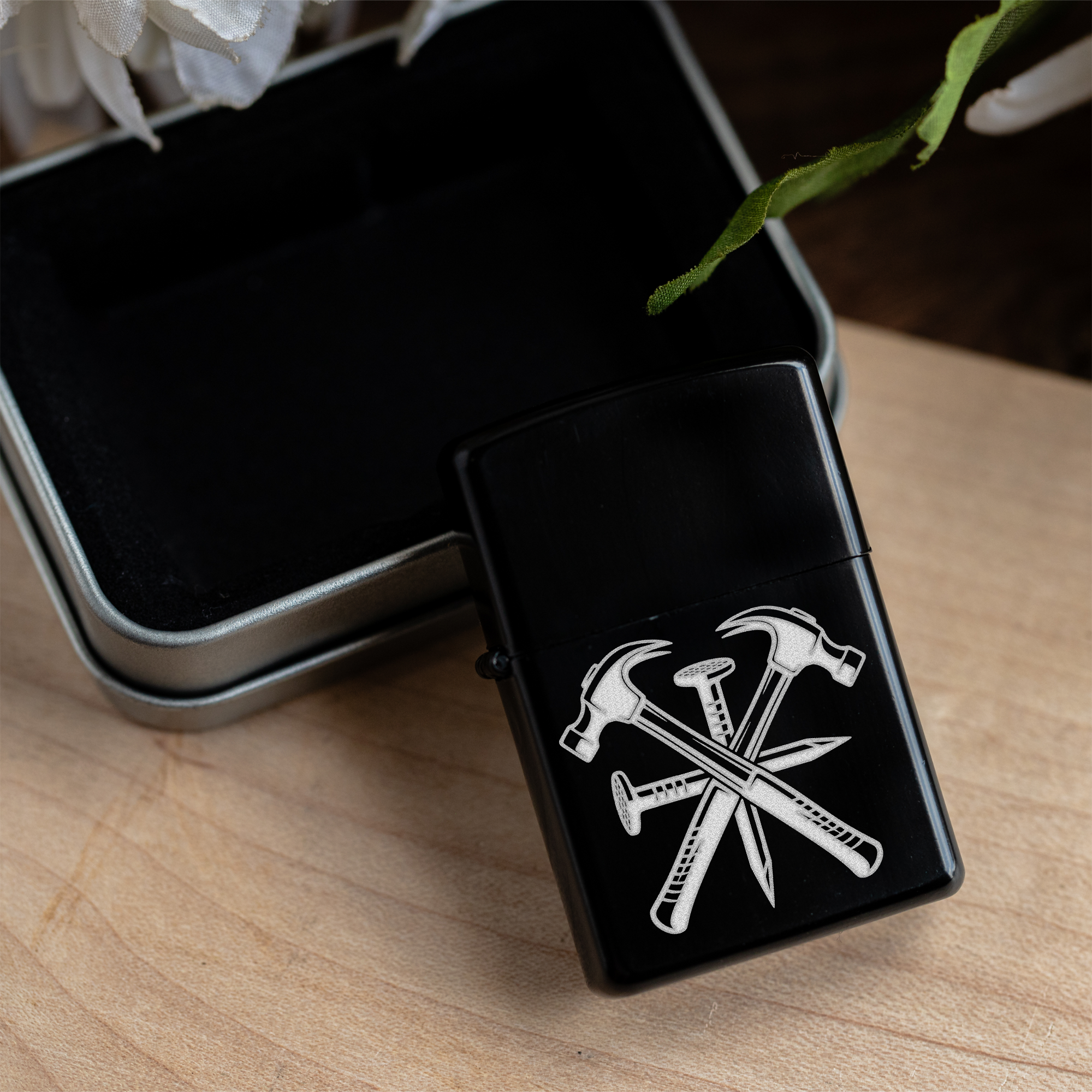 Engraved Hammer Lighter | Carpenter Gift | Contractor Gift | Construction Worker Gift | Electric Arc Lighter | Father's Day Gift
