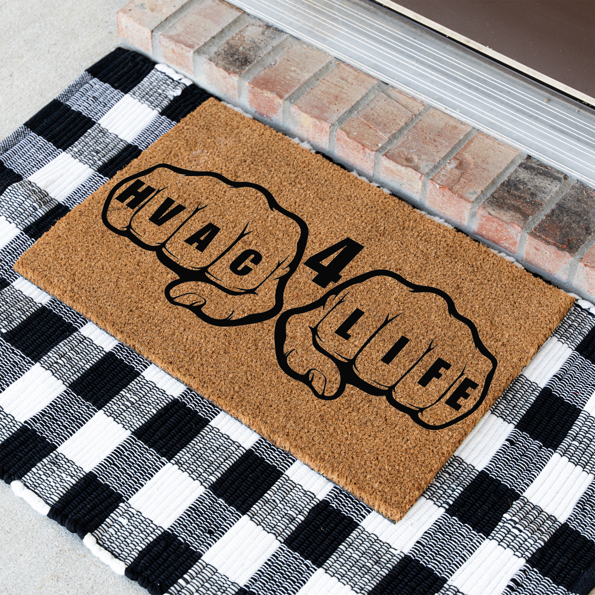 HVAC 4 Life Coir Doormat