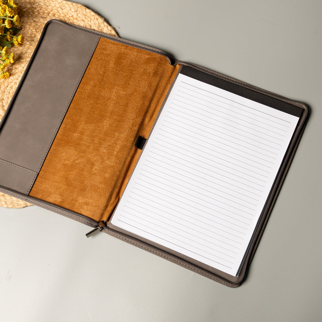 Personalized Elegant Leather Portfolio