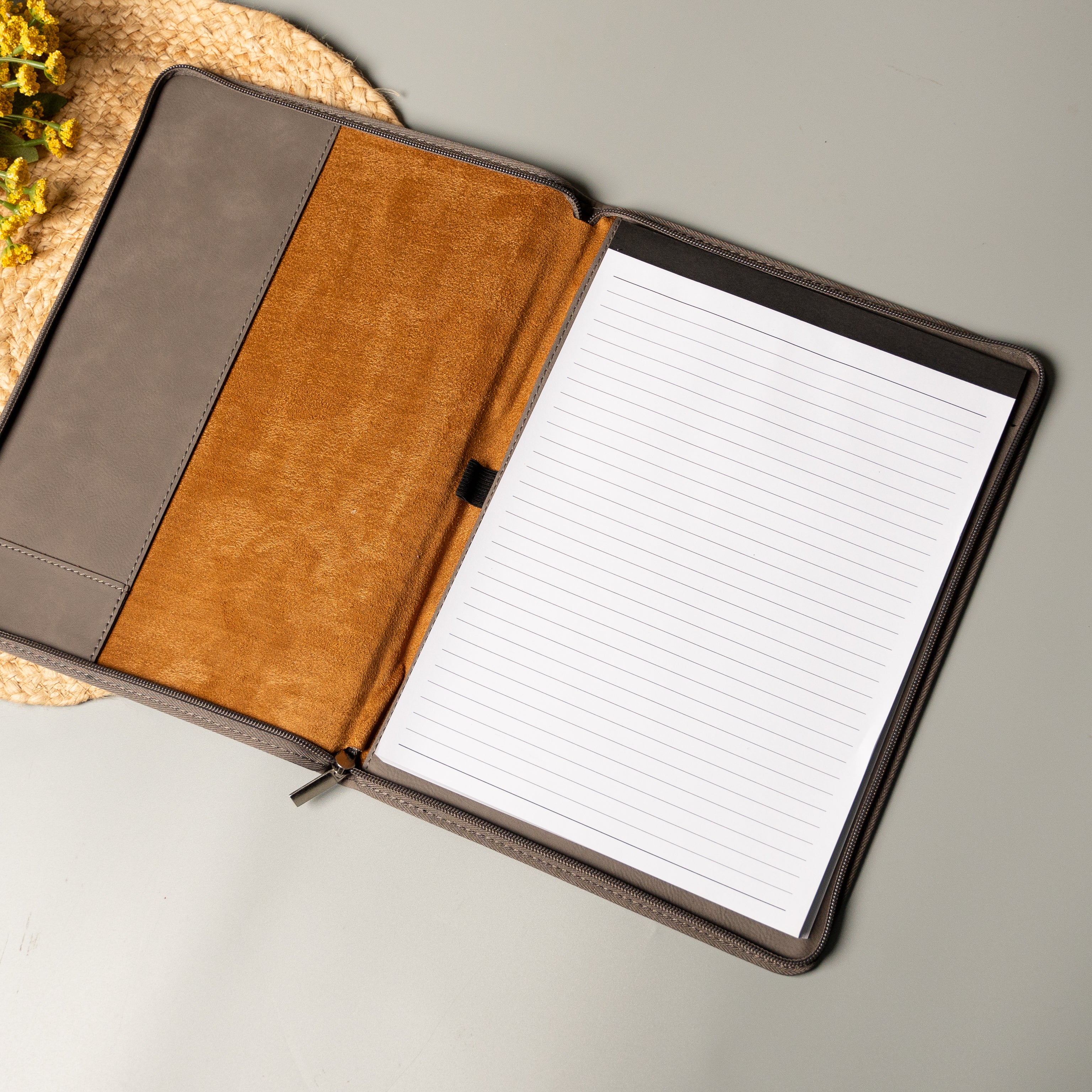 Personalized Elegant Leather Portfolio