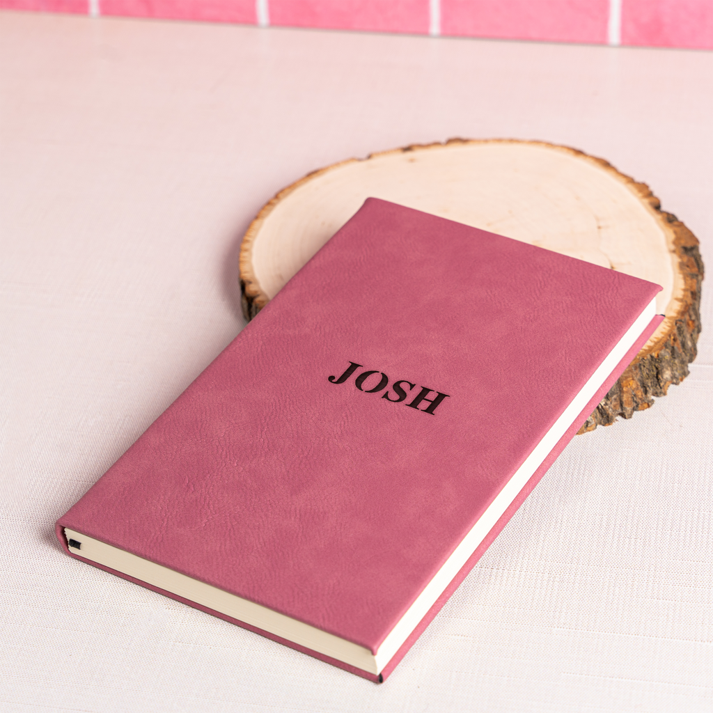 Personalized Leather Journal, Custom Name Engraved Notebook, Perfect Gift for Writers, Travelers and More
