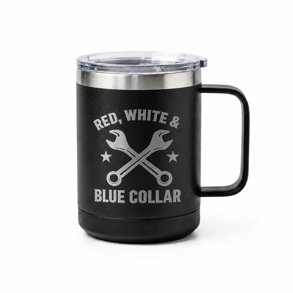 Red, White & Blue Collar - 15oz Stainless Steel Mug