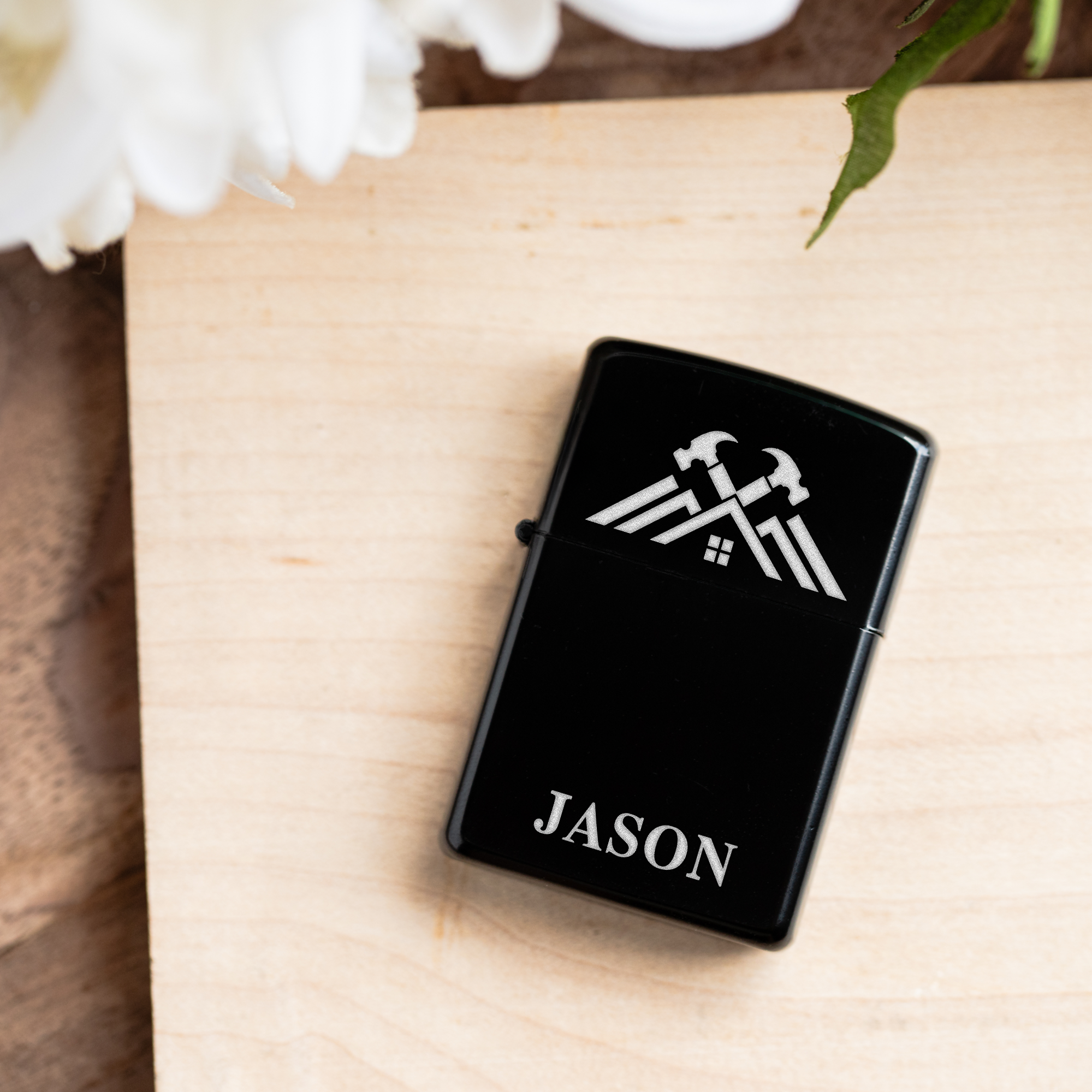 Engraved Custom Lighter for Men, Personalized Name Gift, Ideal for Fathers Day, Construction Gift Engraved Lighter for Men