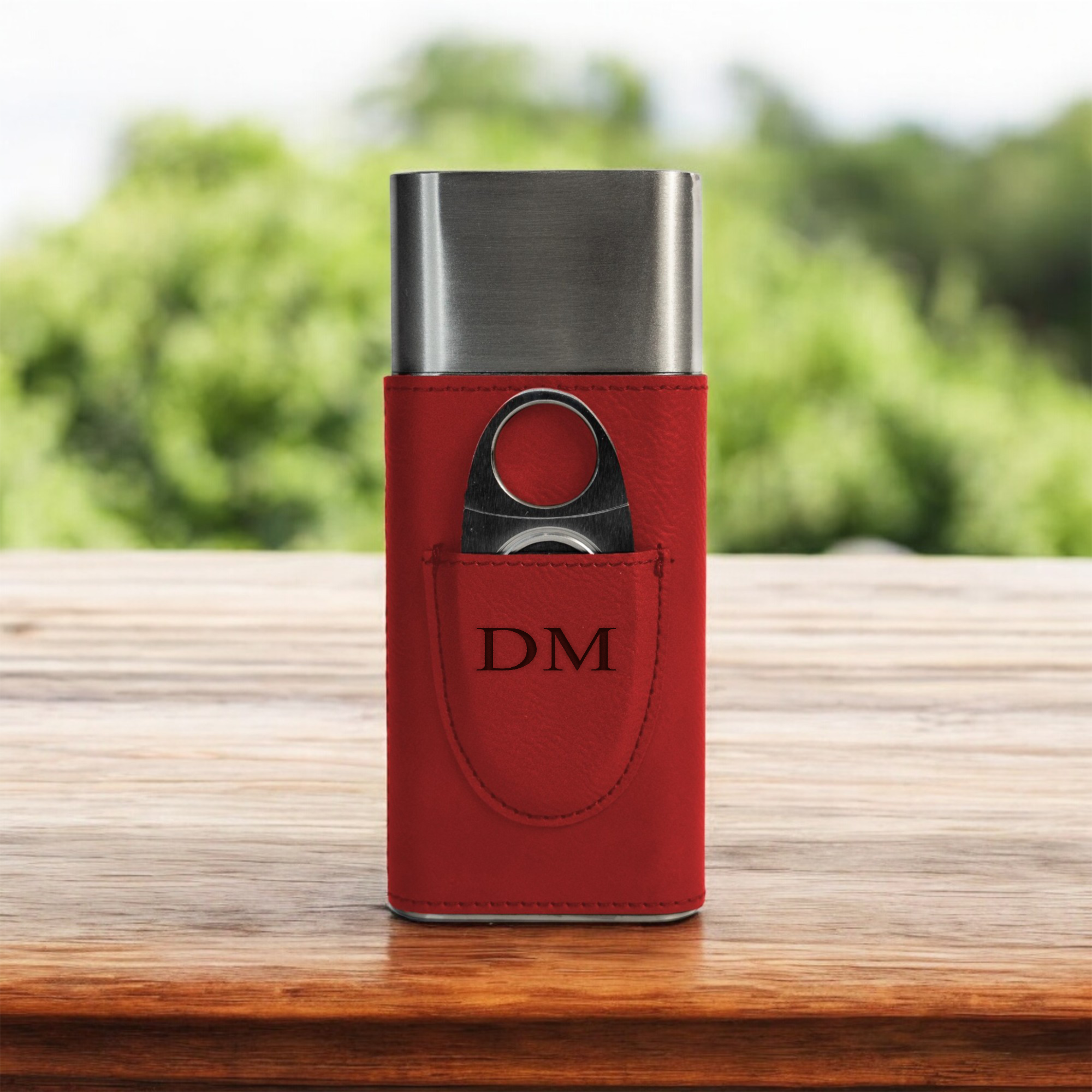Elegant Cigar Holder for Men, Personalized Gift with Monogrammed Initials, Perfect for Father's Day, Engraved Custom Cigar Holder Initials