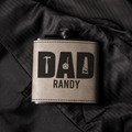 Personalized Dad Flask | Custom Father's Day Gift | Engraved Leather Flask | Dad Gift | Handyman Gift | Gift for Dad | Custom Name Flask