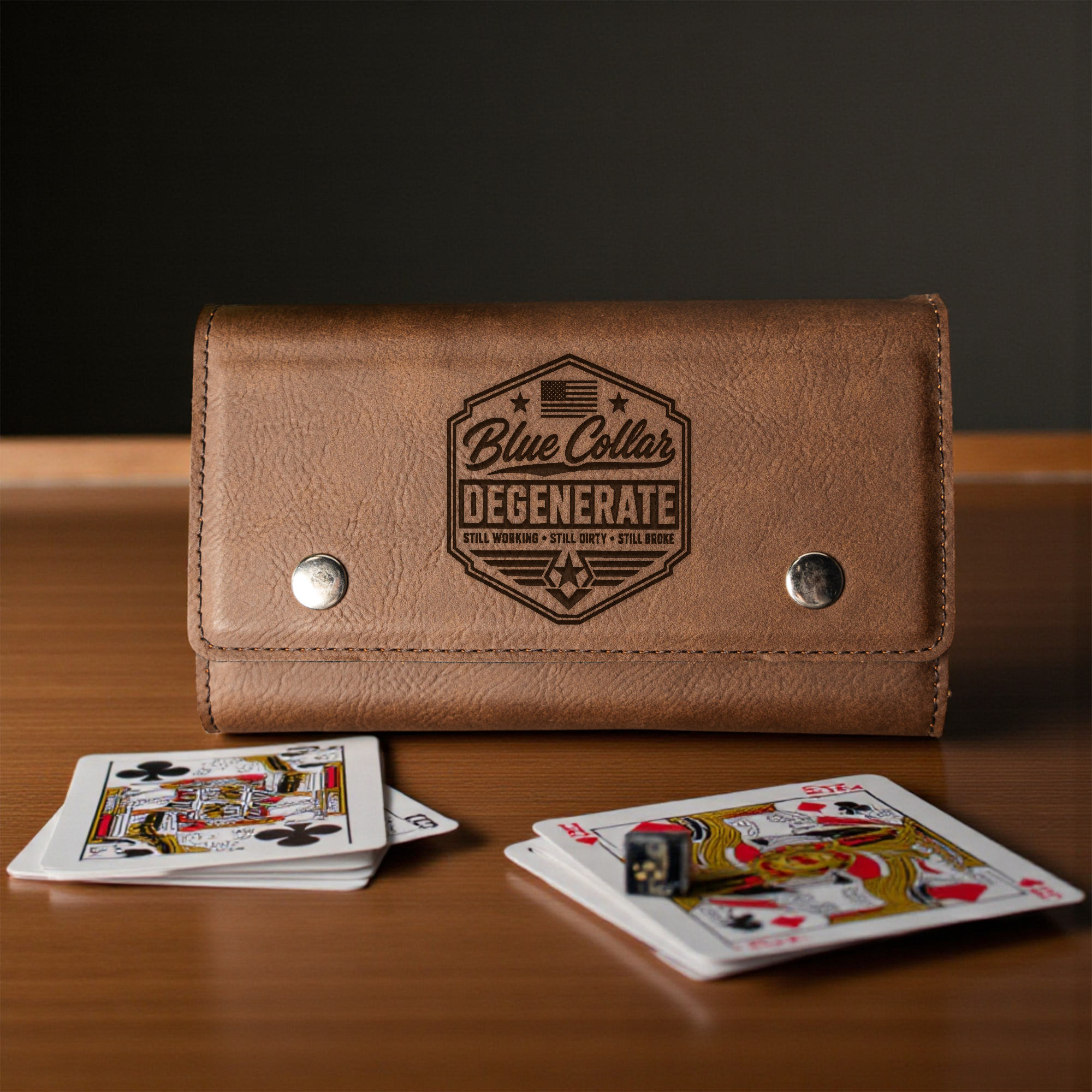 Blue Collar Degenerate Card and Dice Set