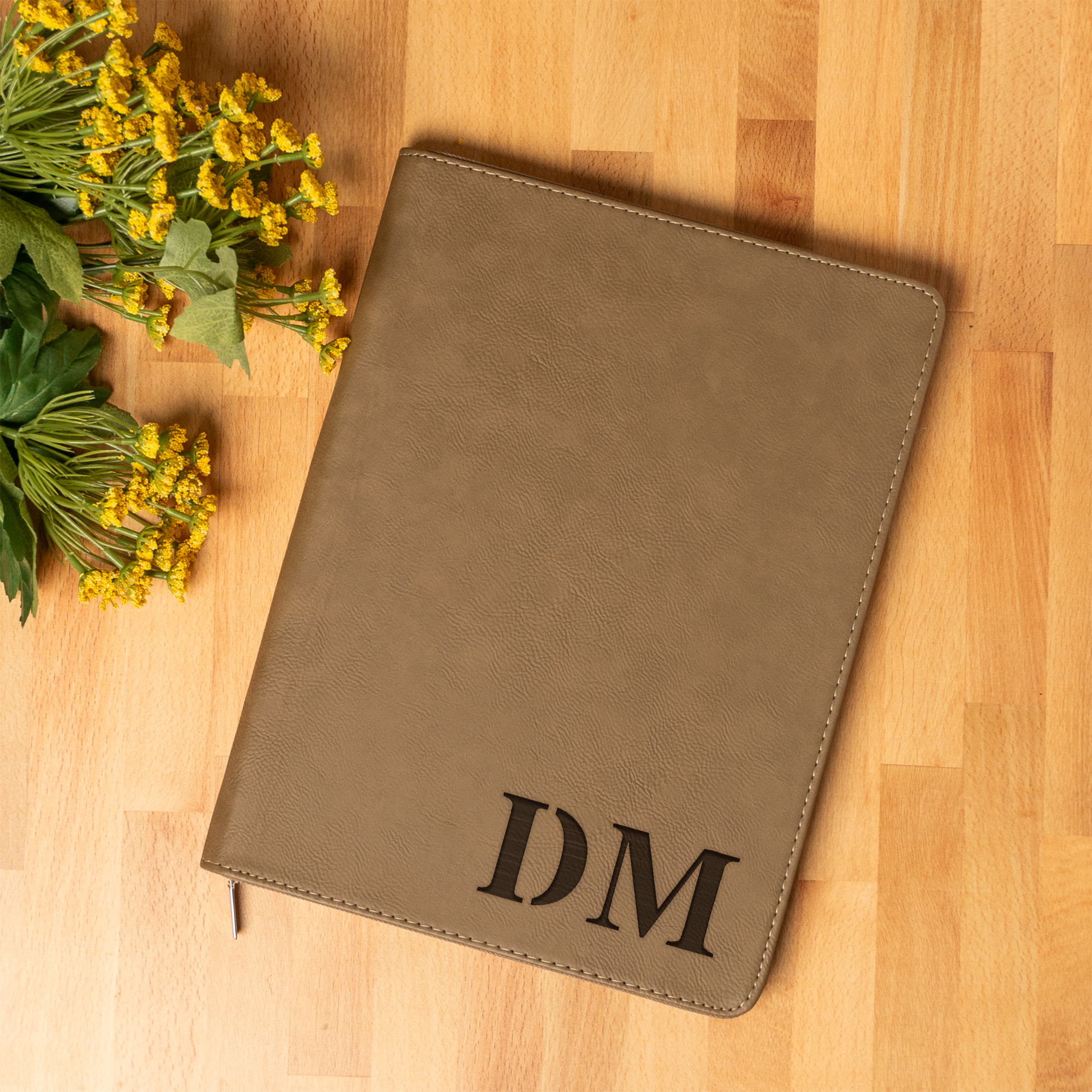Personalized Elegant Leather Portfolio