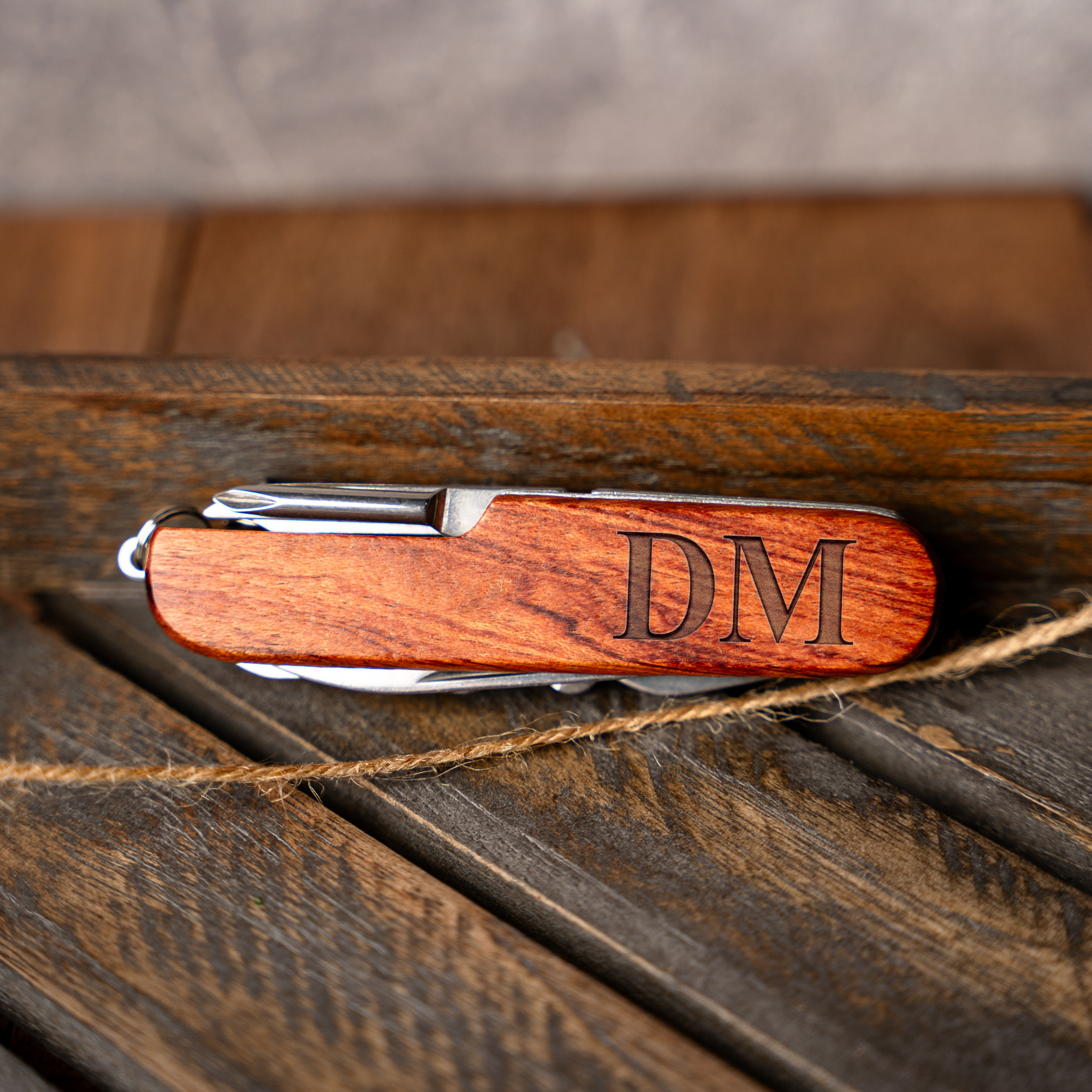 Personalized Initials Multi Tool Pocket Knife, Stainless Steel, Perfect for Camping, Hiking, Father's Day Gifts, Engraved Multi Tool