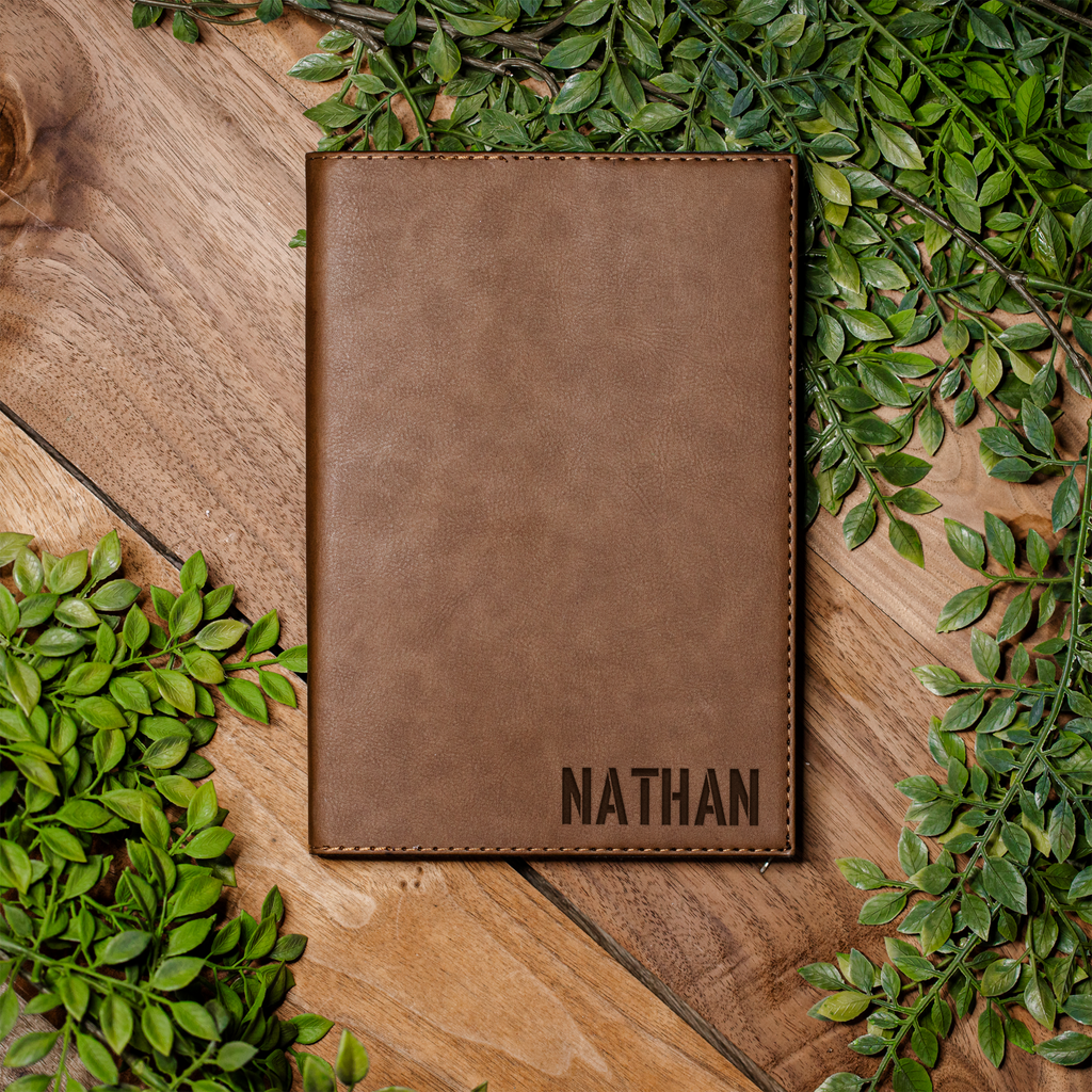 Personalized Leather Journal, Custom Notebook with Name, Engraved Notebook for Men, Custom Name Journal Notebook, Personalized Gift for Men