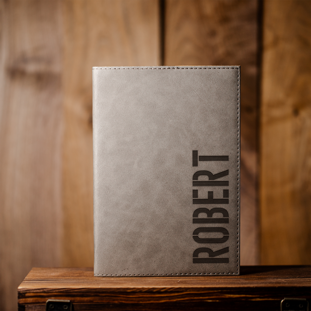 Personalized Leather Journal, Custom Name Notebook, Custom Notebook for Men, Engraved Leather Notebook with Name, Gift for Men