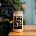 Blue Collar Wives Club 16oz Glass Coffee Can with Bamboo Lid