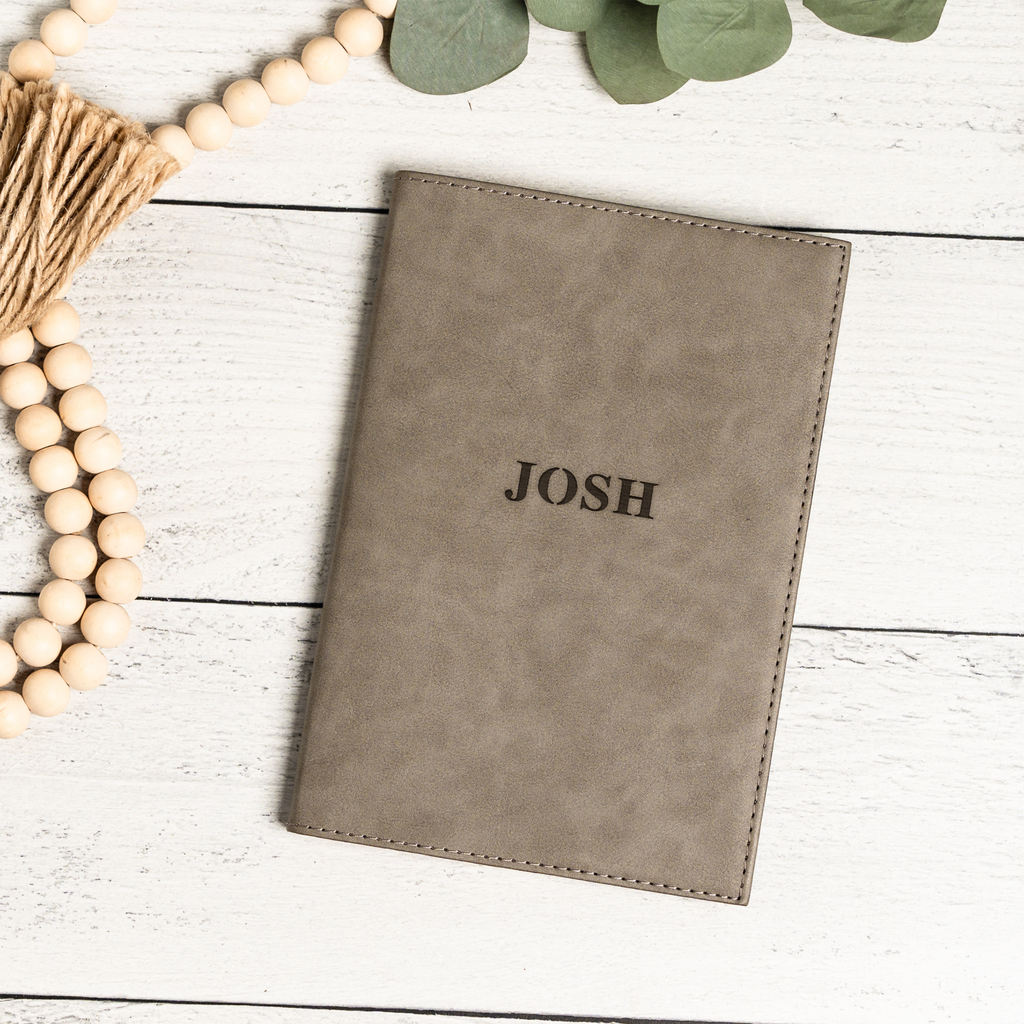 Personalized Leather Journal, Custom Name Engraved Notebook, Perfect Gift for Writers, Travelers and More
