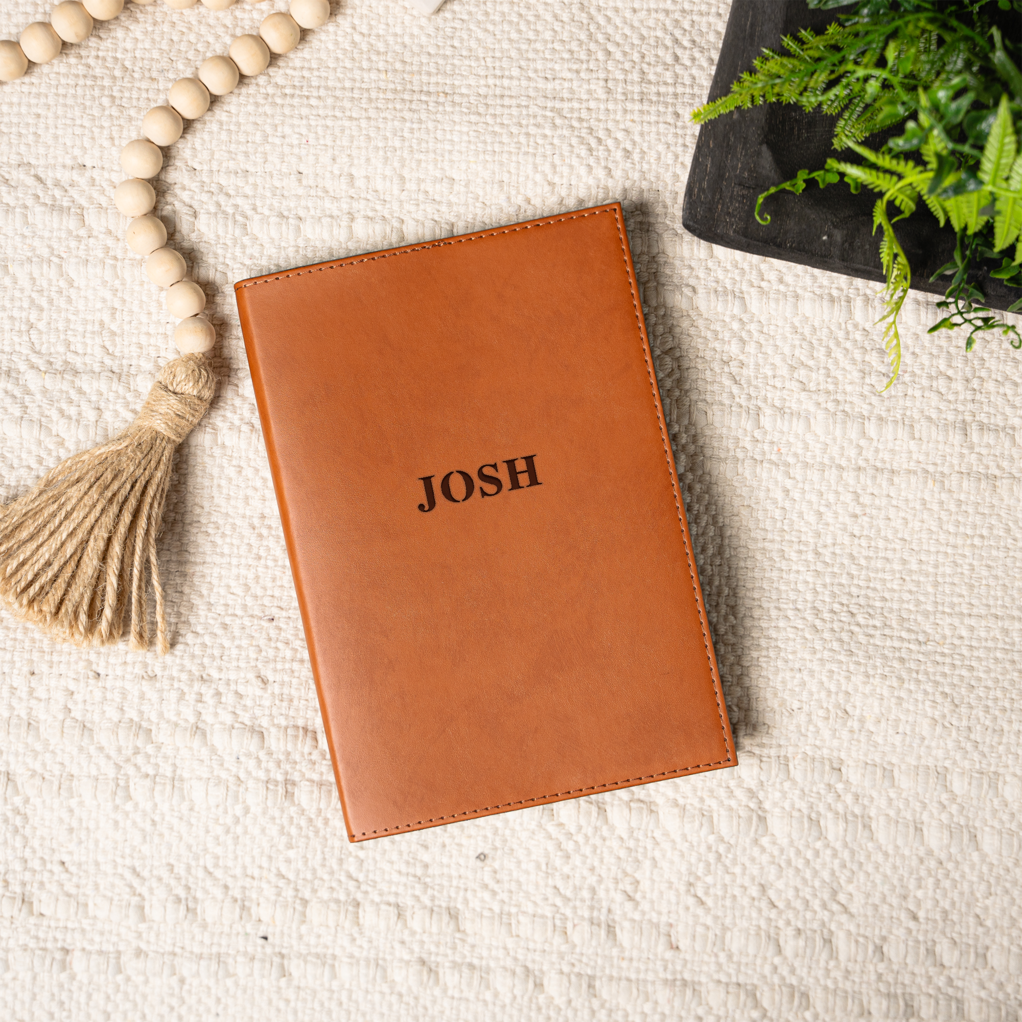 Personalized Leather Journal, Custom Name Engraved Notebook, Perfect Gift for Writers, Travelers and More